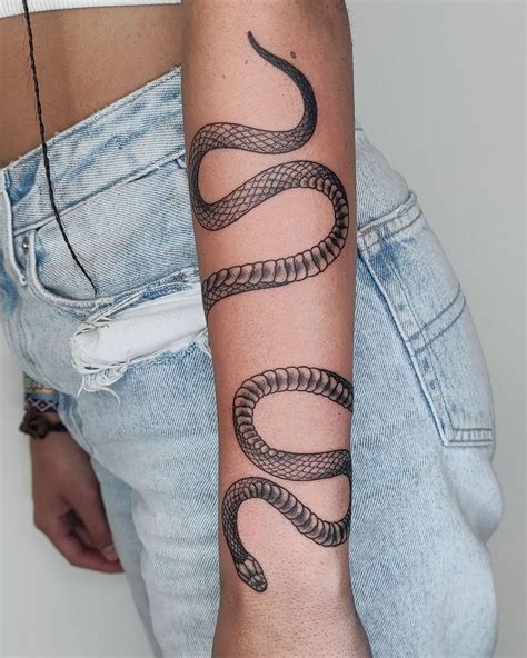 snake wrapped around arm tattoo|Snake Tattoo Designs For Your Arm: Traditional, Black And Grey ...